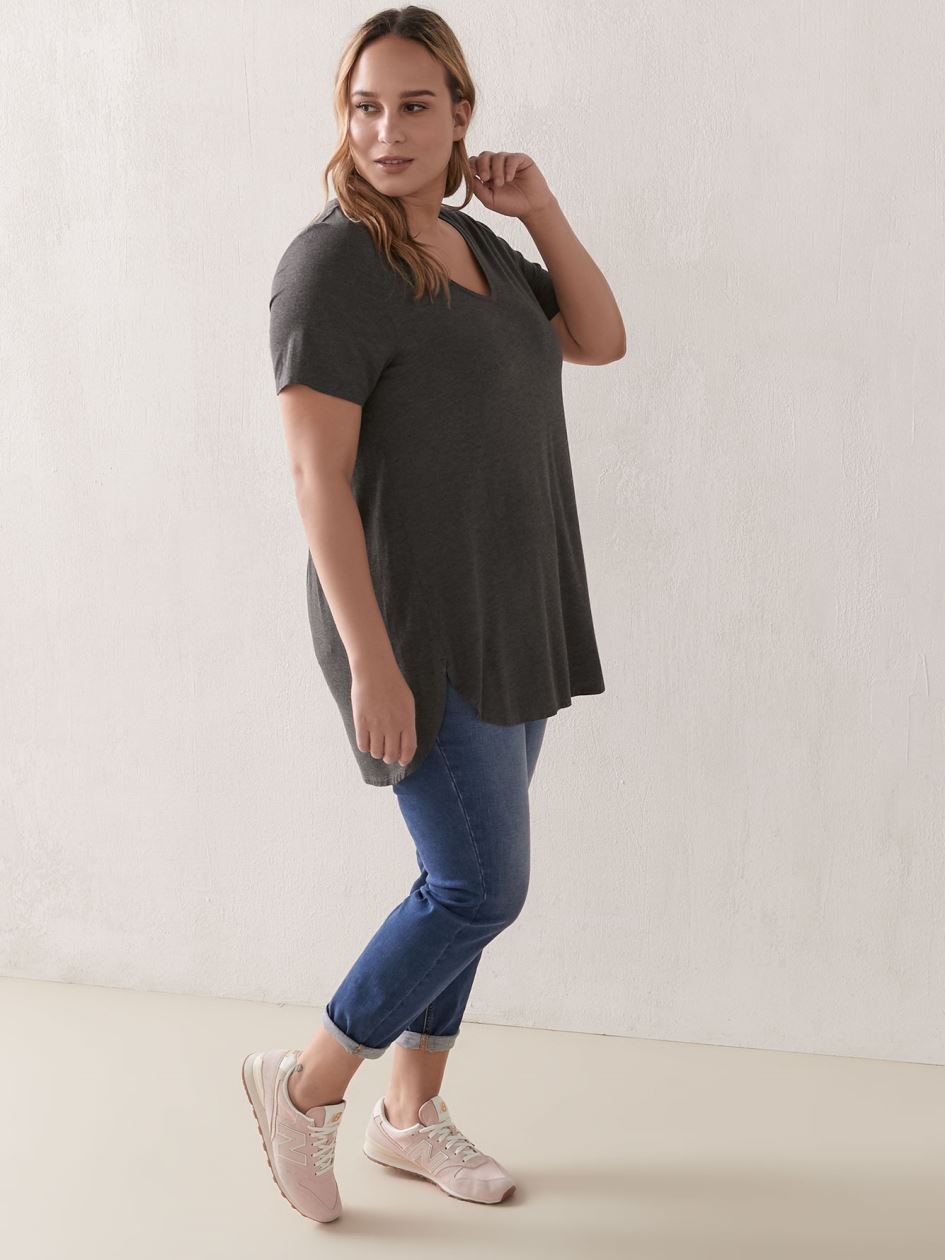 Modern Viscose & Elastane Tunic - Addition Elle