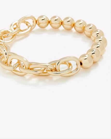 Stretch Golden Chain Link Bracelet