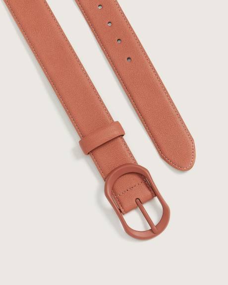 Colored Denim Belt with Matte Buckle