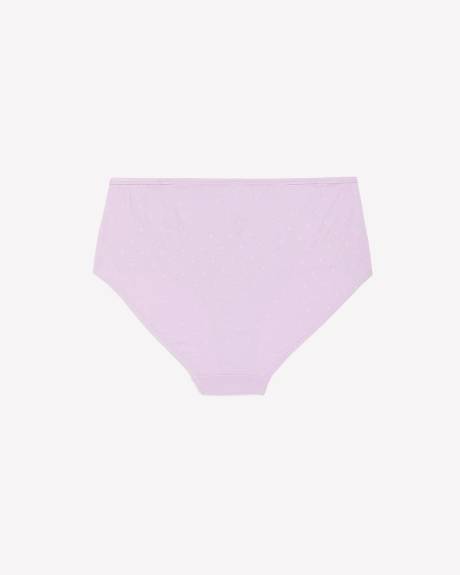Culotte classique en coton à motif de losanges à pois avec élastique scintillant - ti Voglio