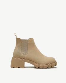 Wide Width, Beige Suede Howler Boot - Steve Madden