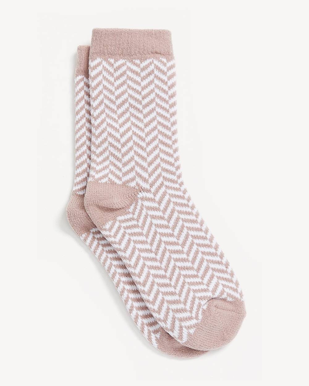 Crew Socks with Chevron Pattern - ti Voglio