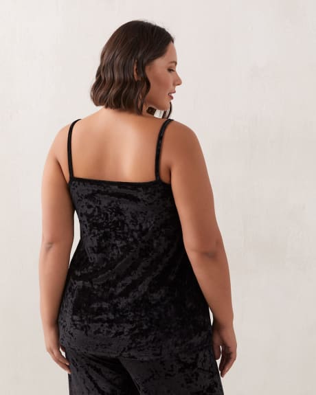 Camisole en velours avec bordure de dentelle - Addition Elle