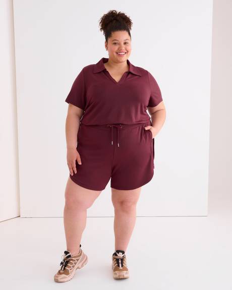 French Terry Shorts with Side Panel - Active Zone