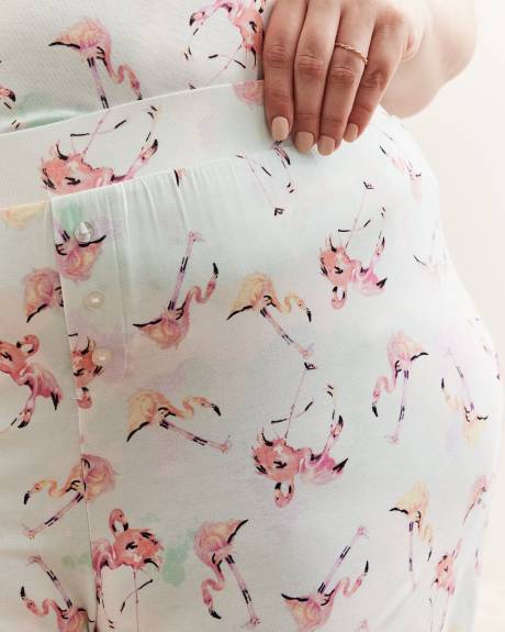 Responsible, Flamingo Knit Pyjama Short - ti VOGLIO