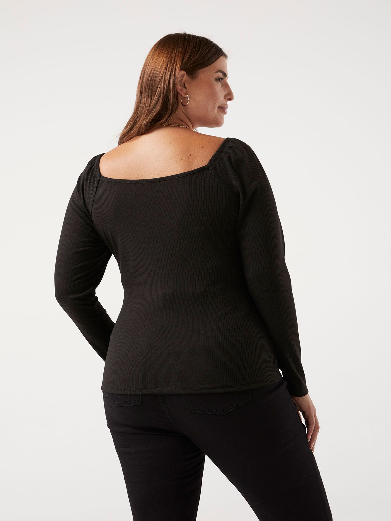 Empire Cut Top with Sweetheart Neckline - Addition Elle | Penningtons