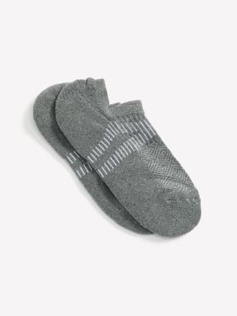 Textured Sports Ankle Socks, Grey - Active Zone