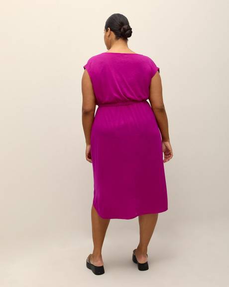 Long Swim Cover-Up Shirt Dress