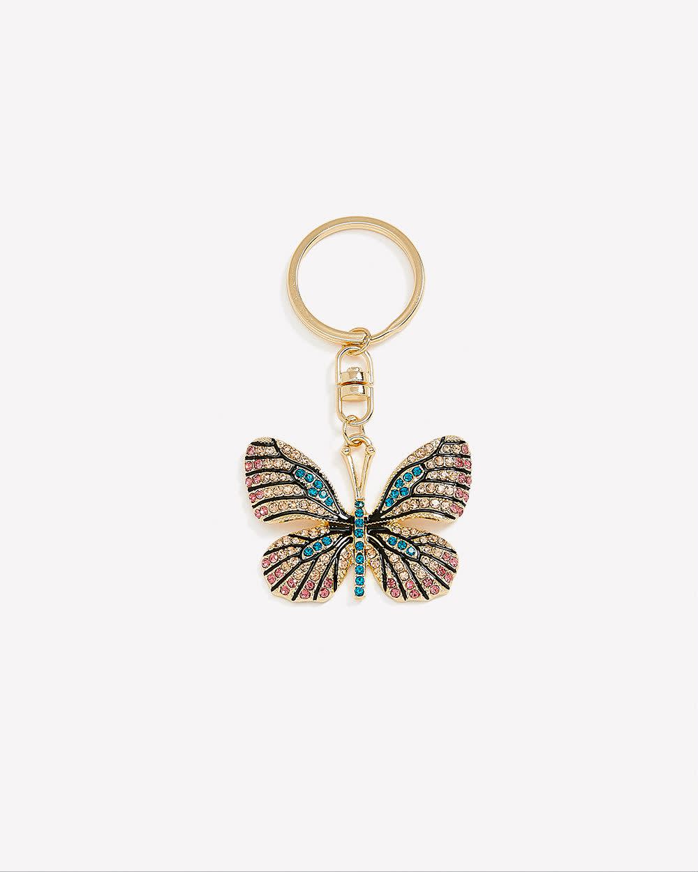 Porte-clé avec papillon