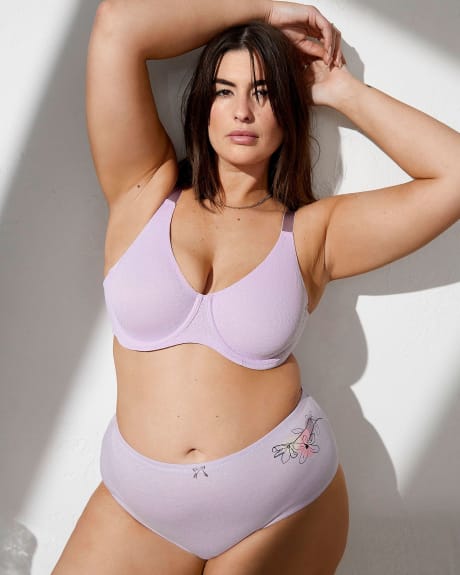 Soutien-gorge non doublé avec armatures et motif jacquard - tiVOGLIO