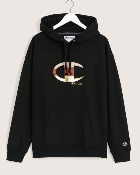 Powerblend Hoodie with Colourblock Foil Logo - Champion