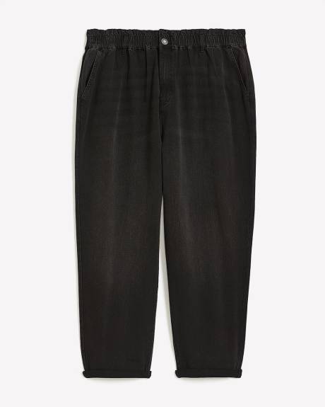 Responsible, Paperbag Tapered-Leg Denim Pants with Rolled Cuffs - d/C JEANS