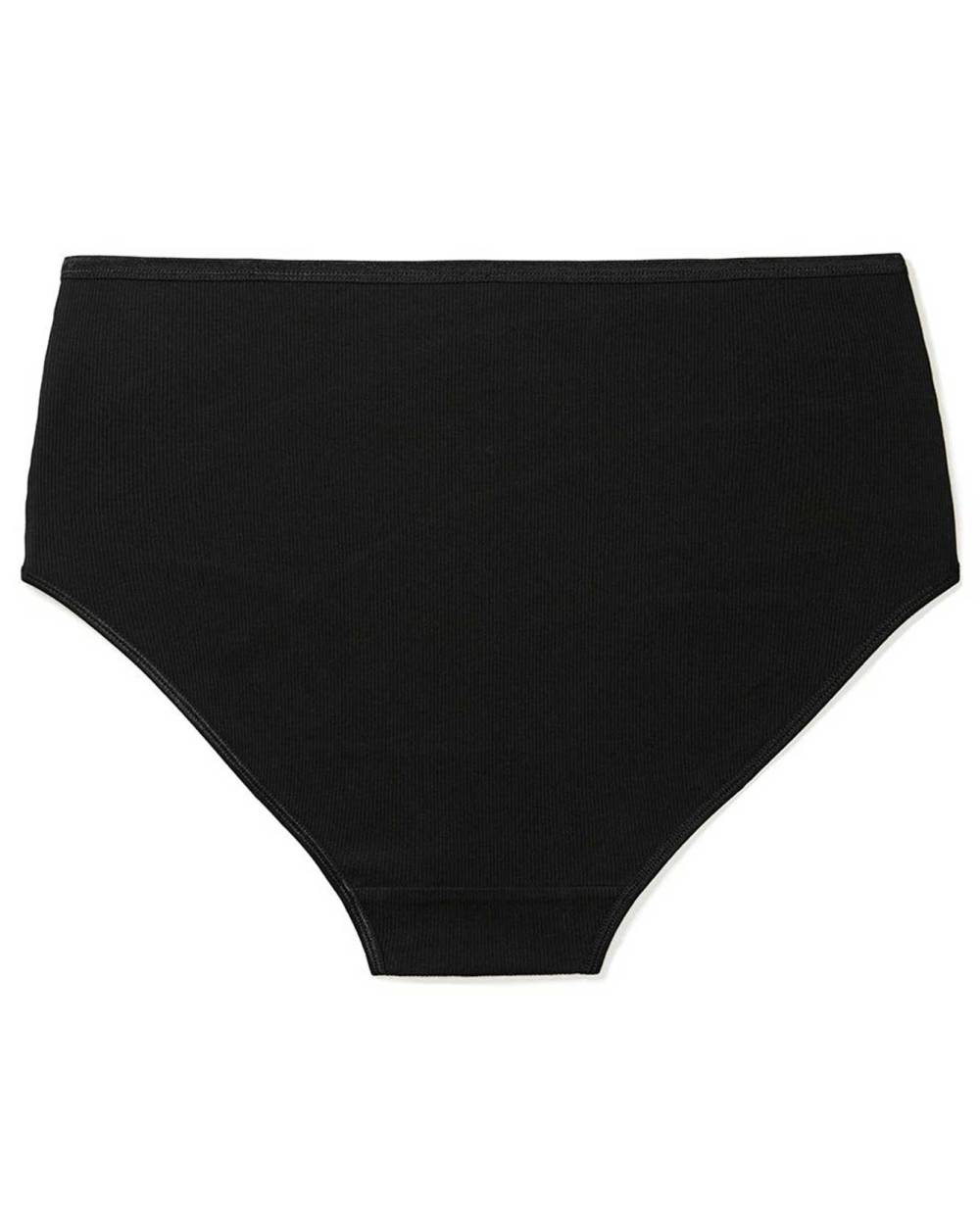 Ribbed Cotton High Cut Brief Panty - ti Voglio