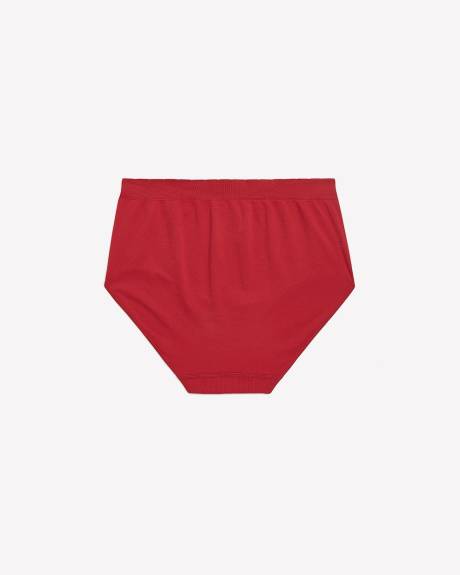 Red Seamless Full Brief - ti Voglio
