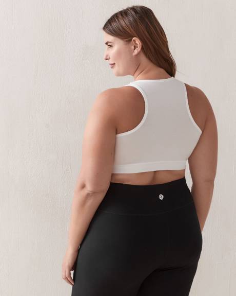 Racerback Cotton Crop Top - ActiveZone