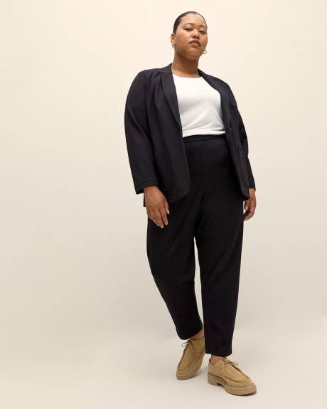 Responsible, Black Essential Ponte de Roma Tapered-Leg Pant