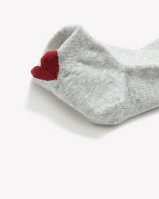 Ankle Socks with Heart Tab