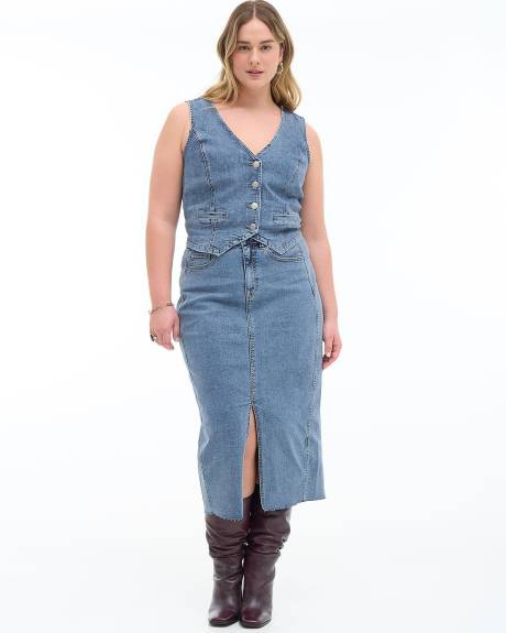 Responsible, Sleeveless Denim Vest - Addition Elle