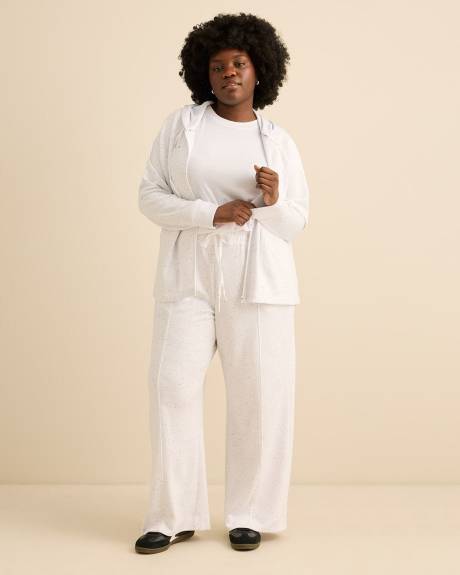 Responsible, Hooded Jacket in Nep Yarn with Zipper - Active Zone