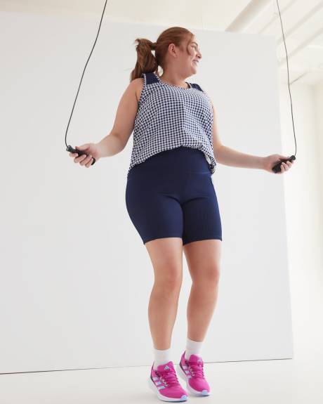 Camisole à col rond avec empiècement en maille - Active Zone