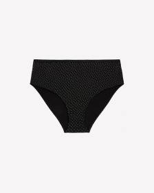 Black Double-Dot Print High-Cut Brief - ti Voglio