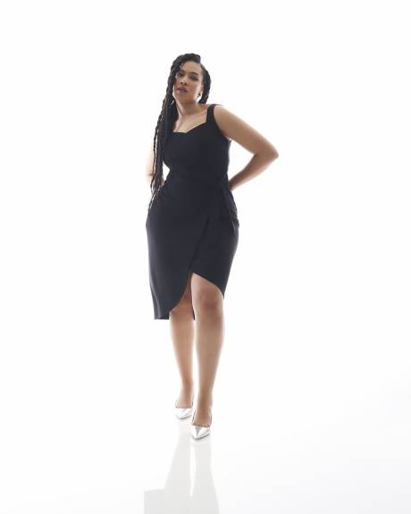 Robe midi ajustée sans manches - Addition Elle