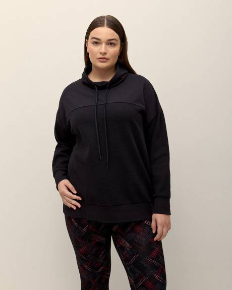 Pull en tricot gaufré avec col cheminée - Active Zone