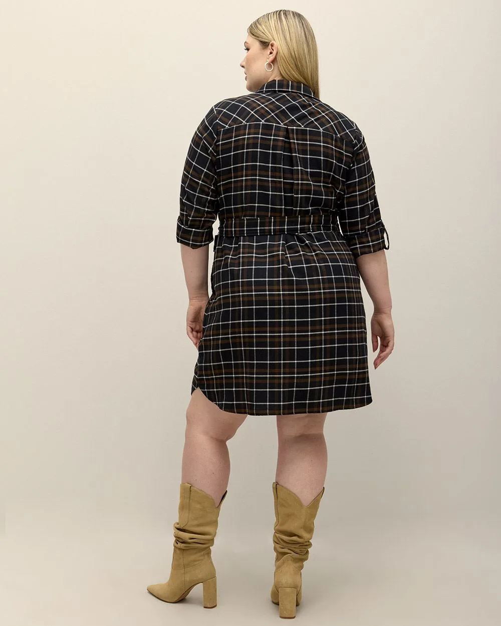Robe carreautée best sale