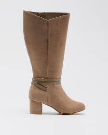 Extra Wide Width, Tall Boot with Wrap-Around Strap