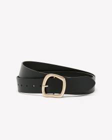 Black Belt with Matte Gold Buckle