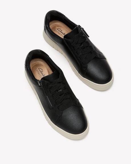 Wide Width, Mykah Joy Sneaker Leather Sneaker Shoe - Clarks