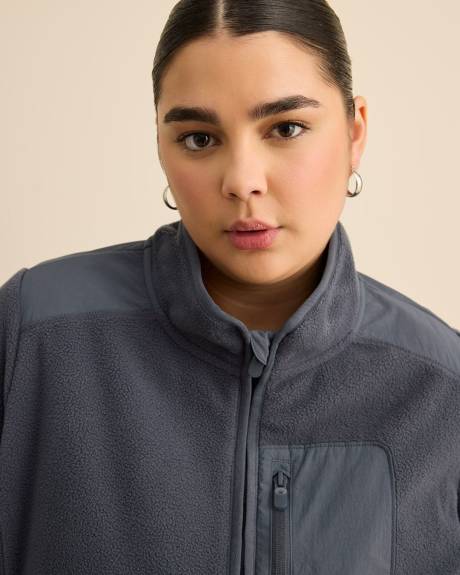 Polar Fleece Mock-Neck Jacket - Active Zone