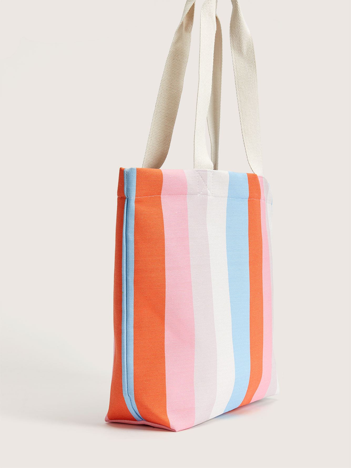 Striped Canvas Beach Bag - Addition Elle | Penningtons