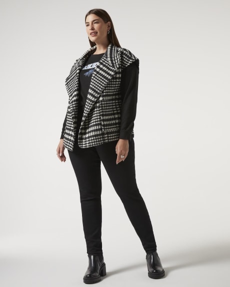 Houndstooth Cape, Wool Blend - Addition Elle