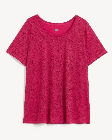 T-shirt imprimé à col rond, coupe galbée - Essentiels PENN.