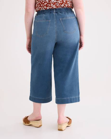 Responsible, High-Rise Wide-Leg Cropped Jeans - d/C JEANS