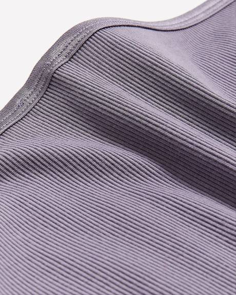 Culotte échancrée côtelée violette - ti Voglio