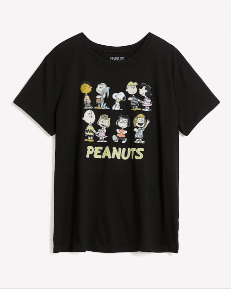 License T-Shirt with Peanuts Print - PENN. Essentials