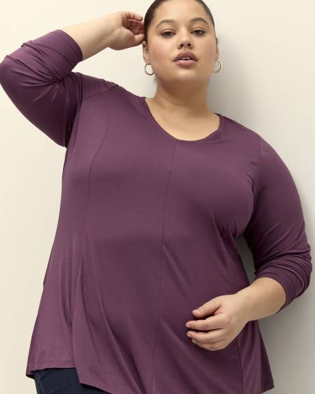 V-Neck Tunic with Princess Seams