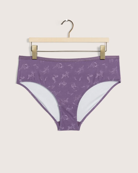 Printed Hipster Brief with Lace Up Detail - tiVOGLIO