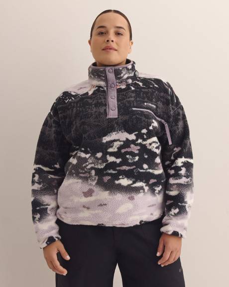 Helvetia Printed Cropped Half-Snap Fleece Pullover - Columbia