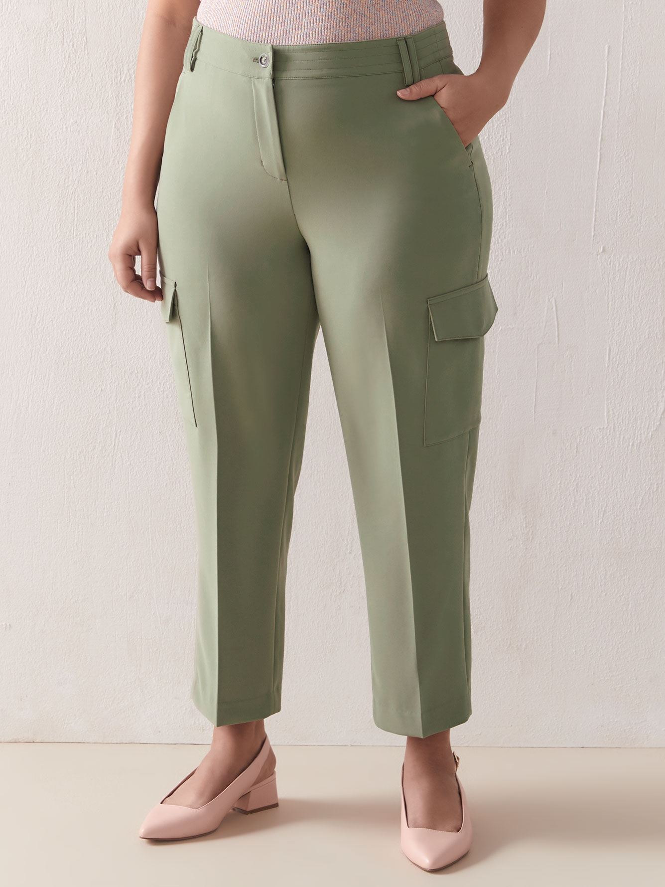 Petite, Straight Leg Cargo Pant Addition Elle Penningtons