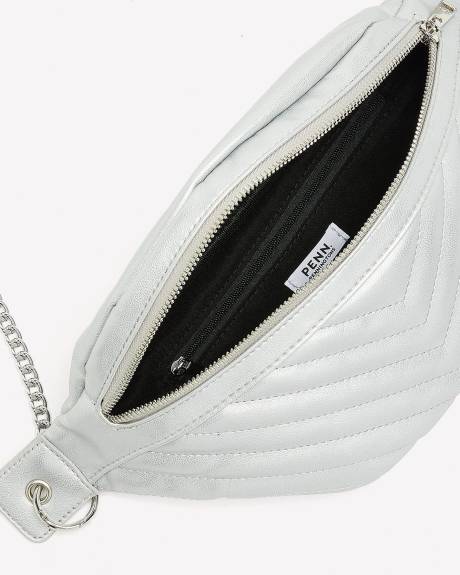 Sac banane à chevron texturé