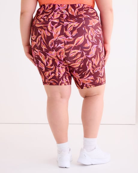 Printed Bike Short with Pockets - Active Zone