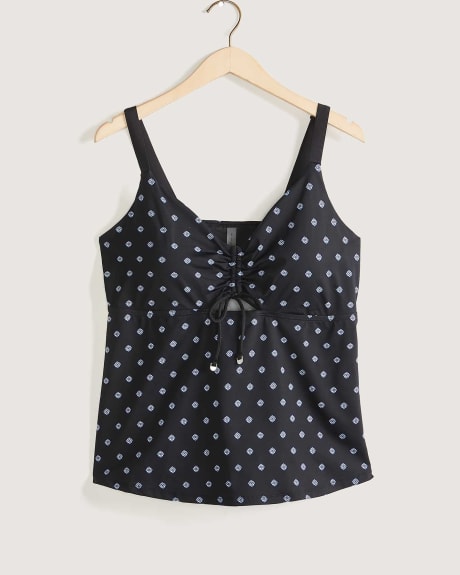 V-Neck Tankini Top With Bow - In Every Story