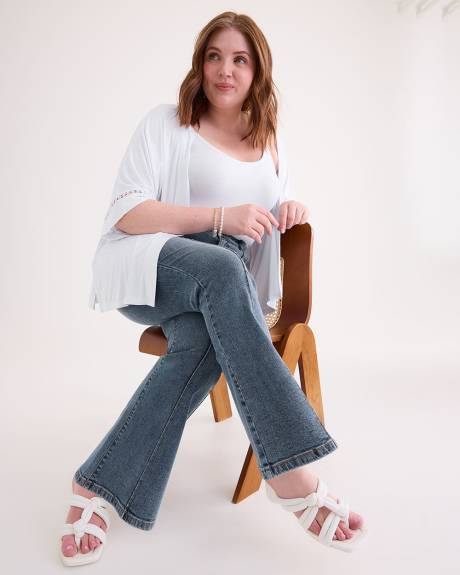 Responsible, Curvy-Fit Flare-Leg Jeans, Medium Wash - d/C JEANS