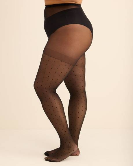 Black Dotted Fashion Tights