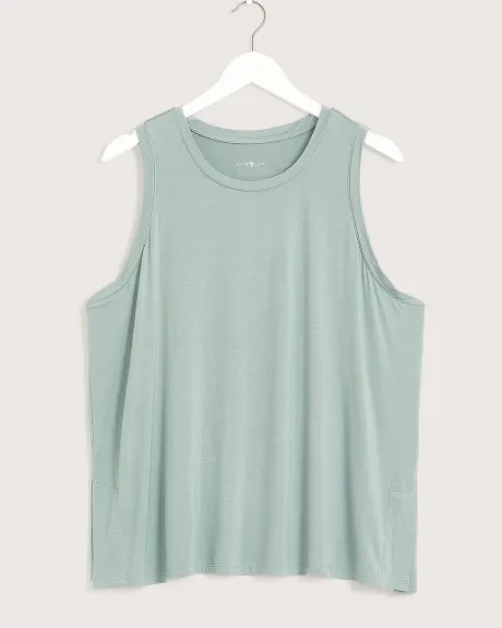 Responsible, Sleeveless Top with Side Slits - Active Zone