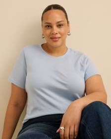 Crewneck Short-Sleeve Knit Top - PENN. Essentials