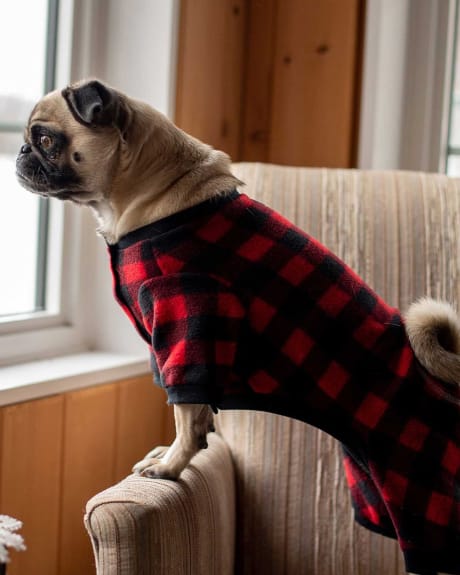 Pyjama pour chien à motif à carreaux - Silver Paw